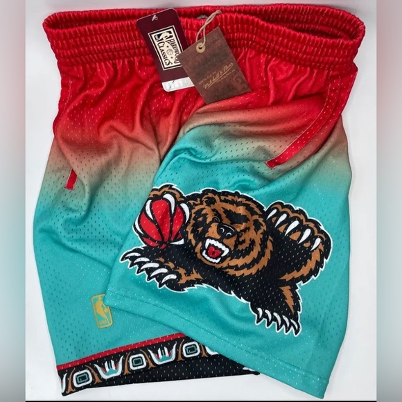 Mitchell & Ness NBA Vancouver Grizzlies 1996 Fadeaway Swingman Shorts size small - Picture 2 of 7